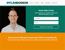 Tablet Screenshot of dylandodson.com